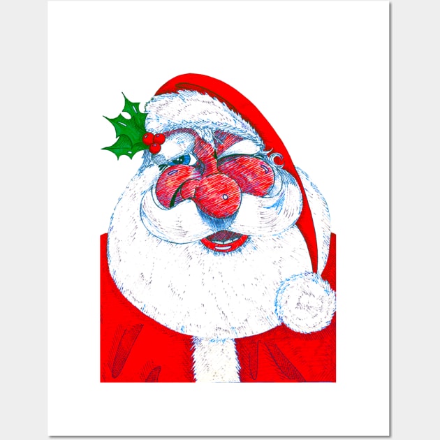 Santa Claus / St. Nick / Father Christmas Wall Art by DMcK Designs